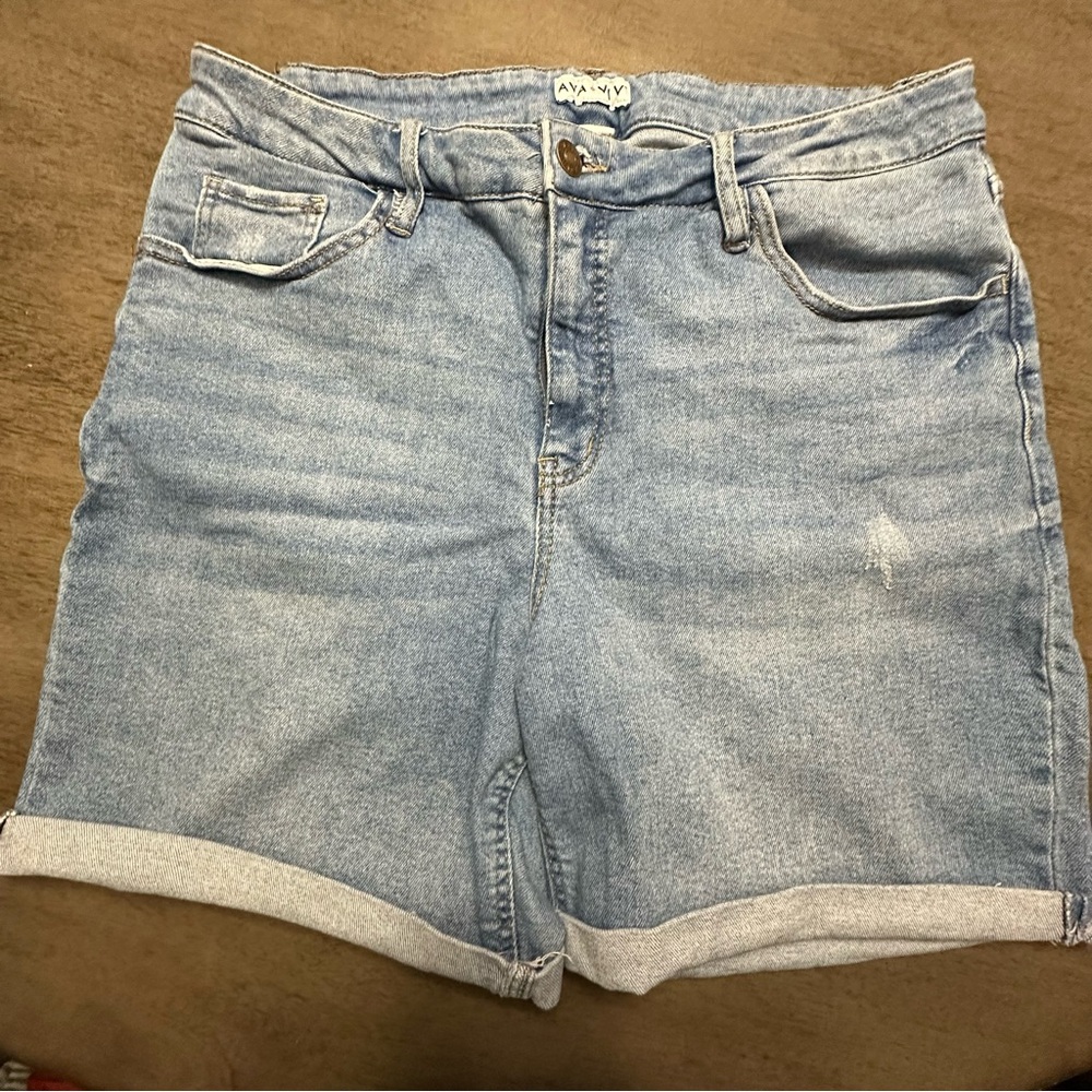 AVA&VIV Blue Denim Women Shorts